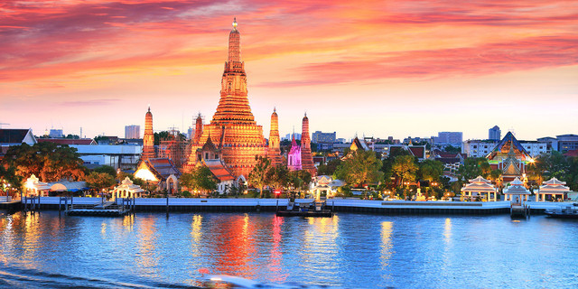 一直以来，泰国都是世界闻名的旅游胜地，图为泰国著名景点——大皇宫